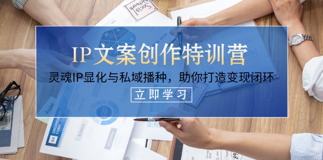 (14330期)IP文案创作特训营,灵魂IP显化与私域播种,助你打造变现闭环(14节课)-积流资源站