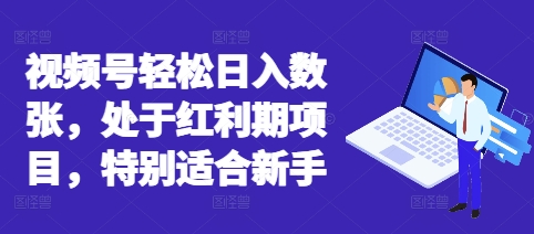 视频号轻松日入数张，处于红利期项目，特别适合新手-积流资源站