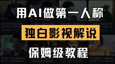 用AI做第一人称独白影视解说,手把手教学,保姆级教程-积流资源站