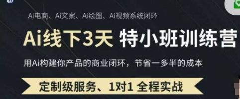 AI实操培训第20-21期线下,0基础保姆级教程,3月最新整理,企业获客、降本增效、打造超级个体-积流资源站